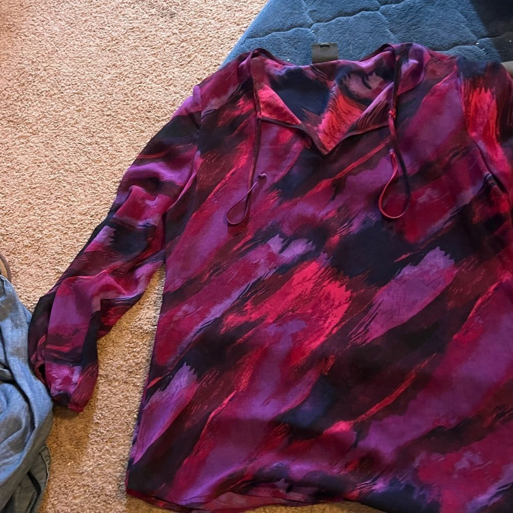 Amber sun sheer blouse xs - Picture 2 of 9